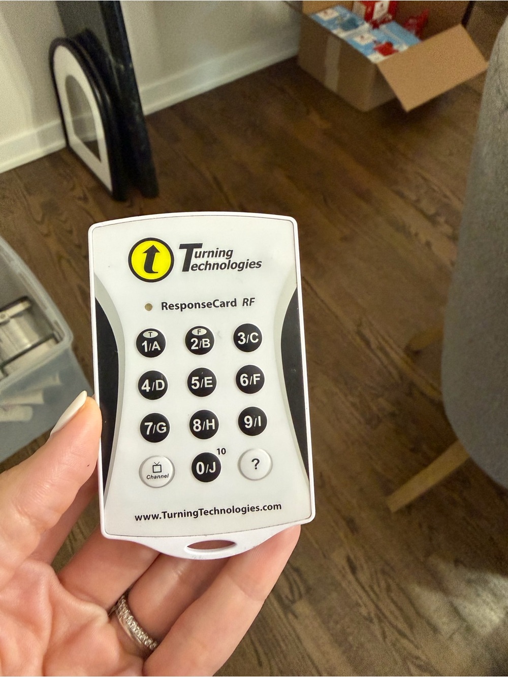 ResponseCard RF - White and Black Student Remote